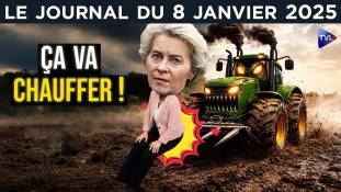 ursula von der leyen poursuivie par un tracteur agricole - JT du jeudi 8 janvier 2026